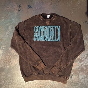 Coachella Brown Crewneck Sweater